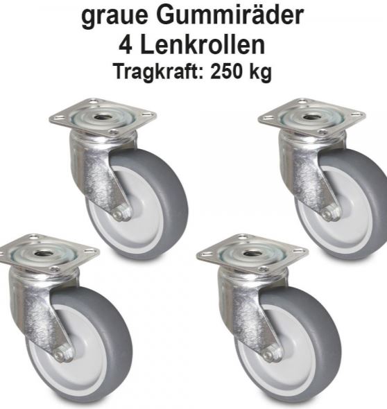 Aluminium-Rolli - für 1x Spülkörbe 50 x 50 cm
