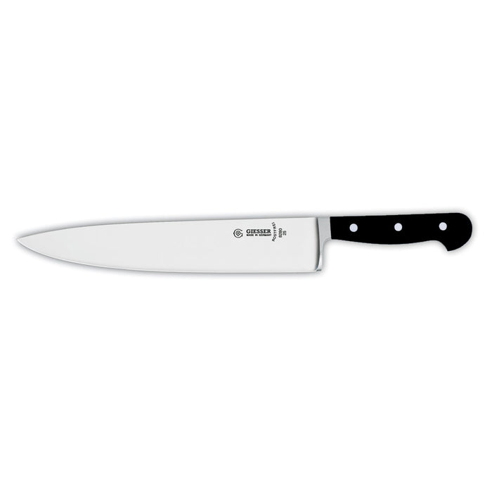 Geschm. Kochmesser breit 25 cm - POM-Griff Schwarz