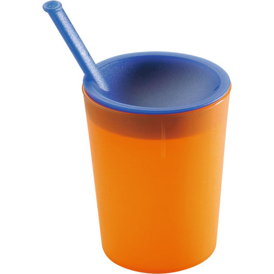 MEDICAL Trinkhilfebecher 20 cl - Ø 73 x 92 mm (PP blau/orange)