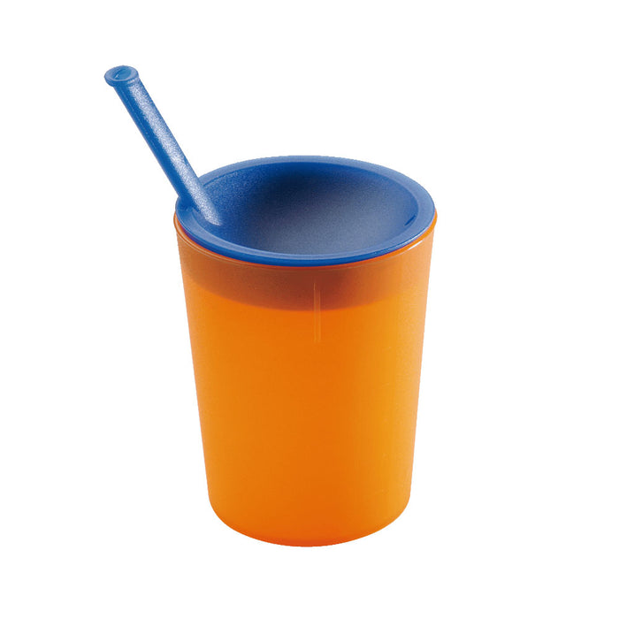 MEDICAL Trinkhilfebecher 20 cl - Ø 73 x 92 mm (PP blau/orange)
