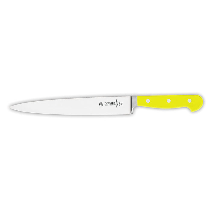Geschm. Kochmesser schmal 20 cm - POM-Griff Gelb
