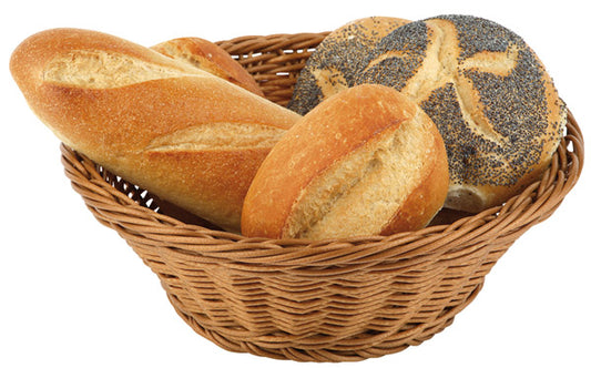 Tischkorb PP-Geflecht Ø 19 x 9,5 cm - Natur