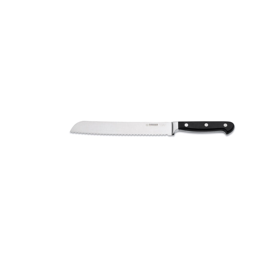Geschm. Brotmesser 20 cm - POM-Griff Schwarz