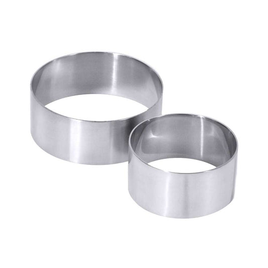 Schaumspeiseform "Rund" - Ø 8,8 x 3,5 cm - CNS 18/10 (2er-Set)