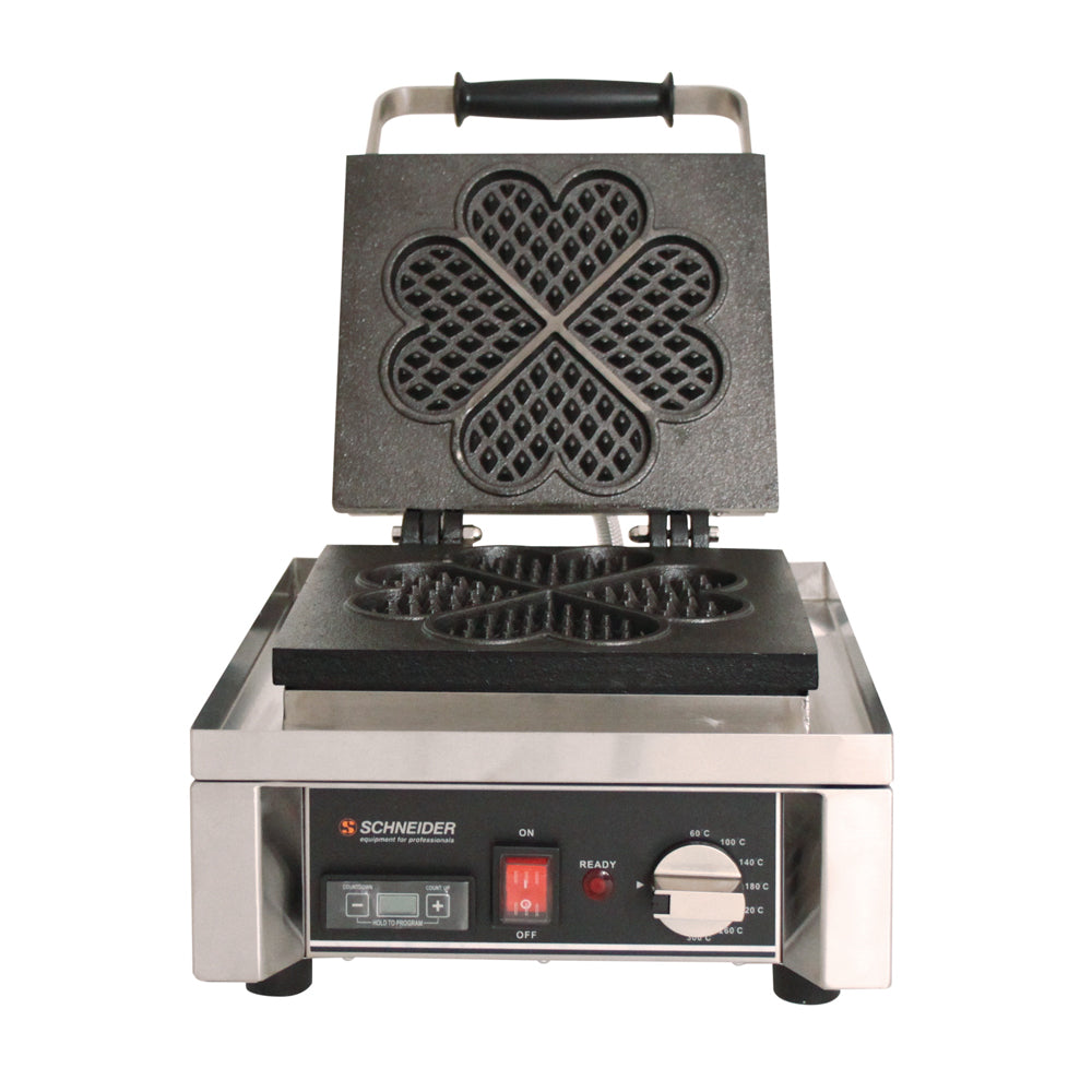 HERZ Waffel-Eisen - 4x 10 cm (230 V)