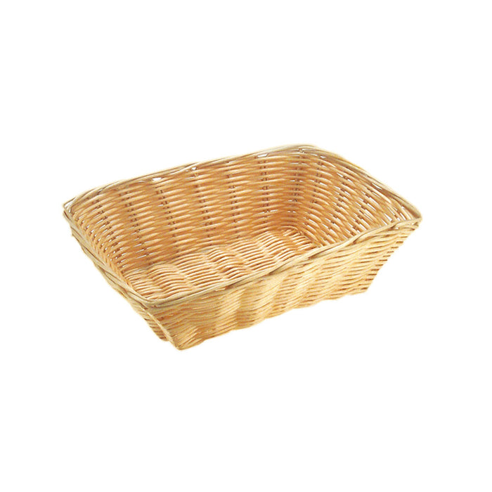 PE-Flechtkorb rechteckig - 30 x 22 x 7 cm - Natur