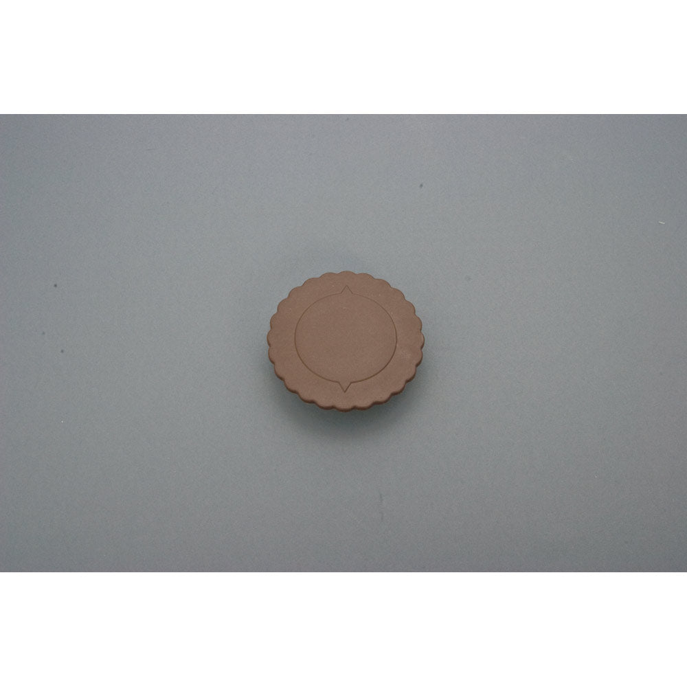 EURO Klemmdeckel Ø 9,5 cm - Braun (PP - 0,3 cm stark)
