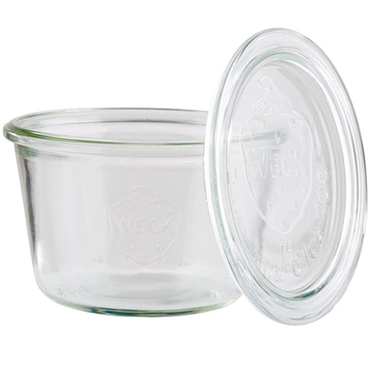 WECK Glas # 741 - Inhalt 370 ml (Rundrand 100 mm - Ø 10,8 x 6,9 cm)