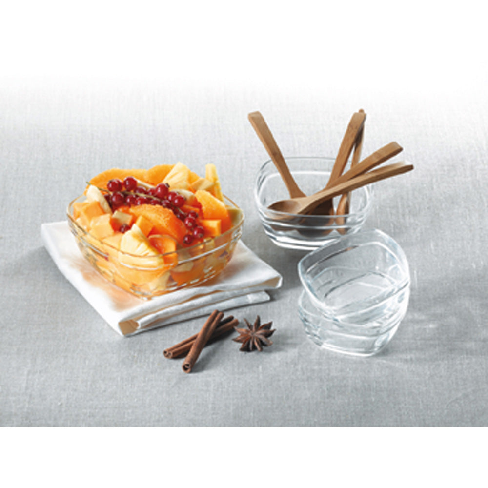 LYS CARRÉ Glasschüssel - 11 x 11 x 4,6 cm