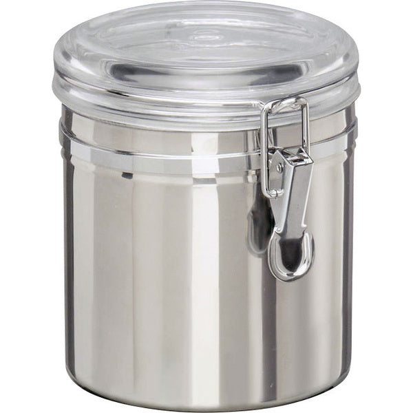 Vorratsdose CNS mit Sichtdeckel, Ø 13 x 12,5 cm - Inhalt 1 l