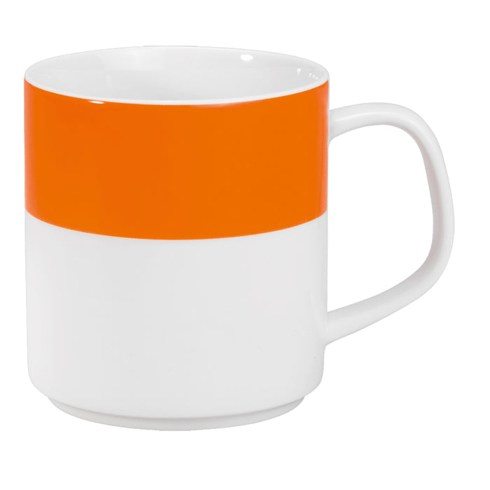 COLOURS Henkelbecher - Ø 7,6 x 7,8 cm (Spülmaß 10,6 cm) - Inhalt 25 cl (stapelbar) - Orange