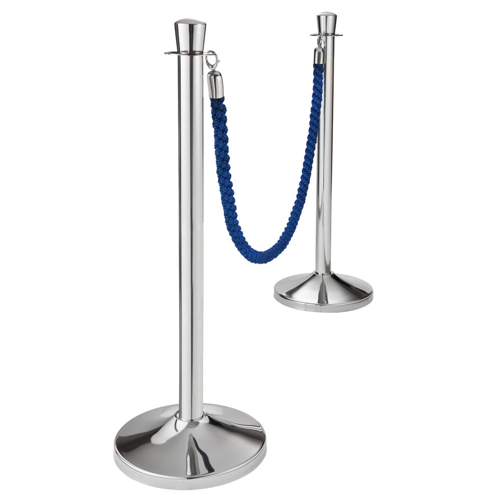 CLASSIC GUIDE Absperrpfosten Edelstahl - konischer Kopf (2 Stück - Ø 31 x 95 cm)