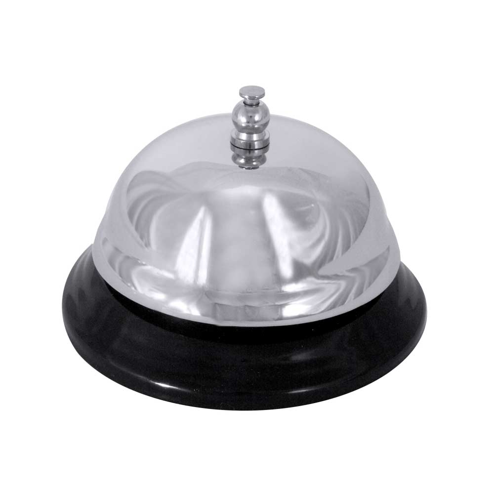 Rezeptionsglocke - verchromt - Ø 8,5 x 6 cm