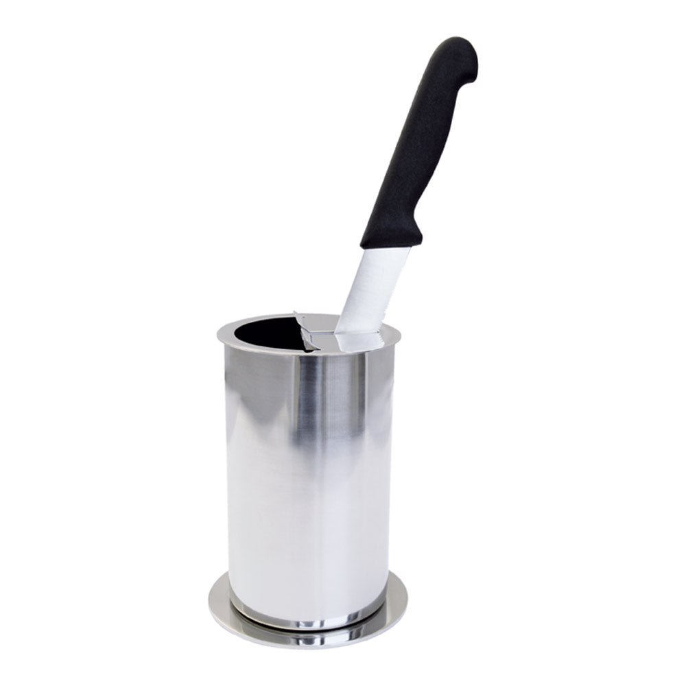Messer-Abstreifbehälter (Standgerät)