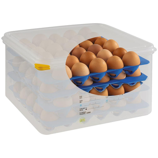 Eierbox GN 2/3 für 120 Eier - inkl. 4 Tabletts