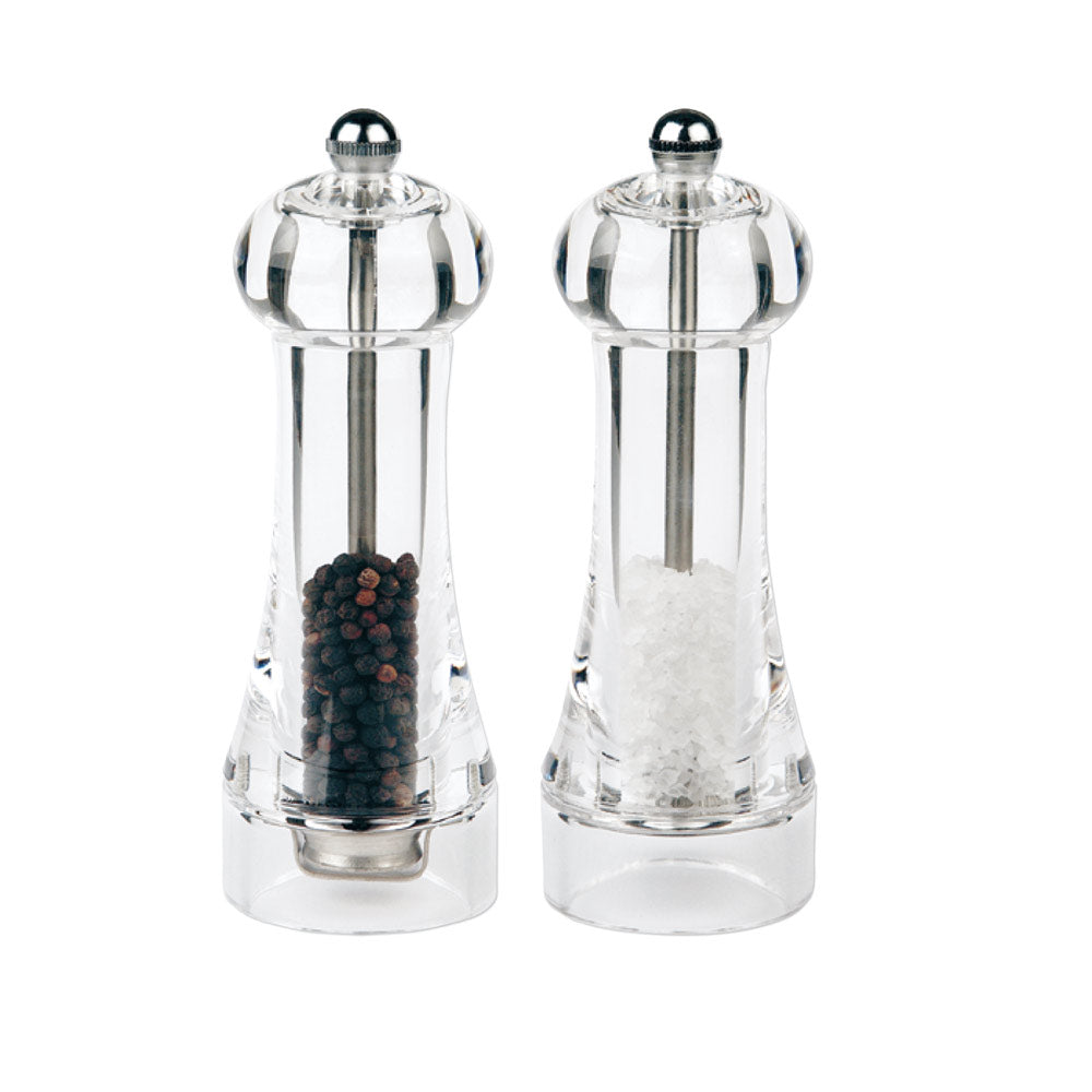 TOUL Salz- & Pfeffermühlen-Set klar - Ø 5,6 x 16 cm