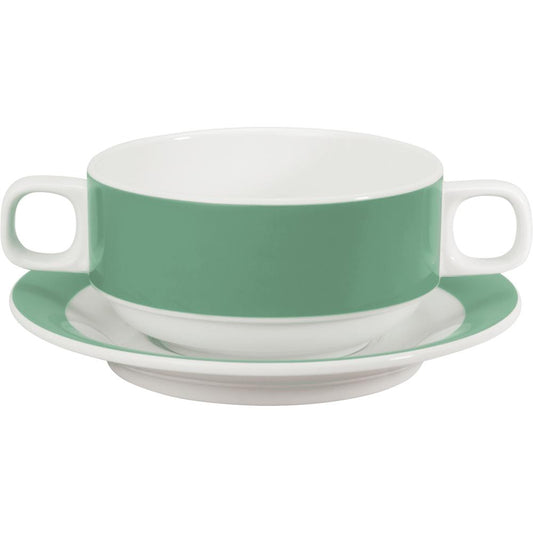 COLOURS Suppentasse - 28 cl - (stapelbar) - Petrol