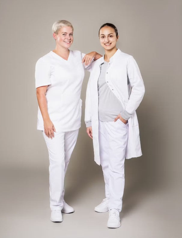 FOCUS MED&CARE Damen Arztkittel - (Langarm) - Weiß - M