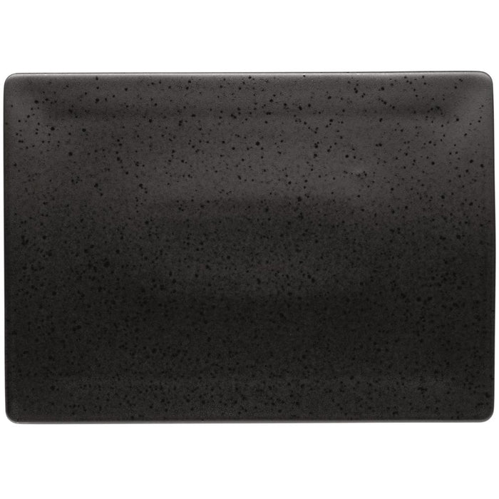 ESSENTIAL Platte, rechteckig - (32 x 23 cm) - Steinzeug - Schwarz