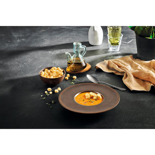 POWERFUL Pastateller - 20 cl - (Ø 25 x 4,5 cm) - Semi-Matt-Look