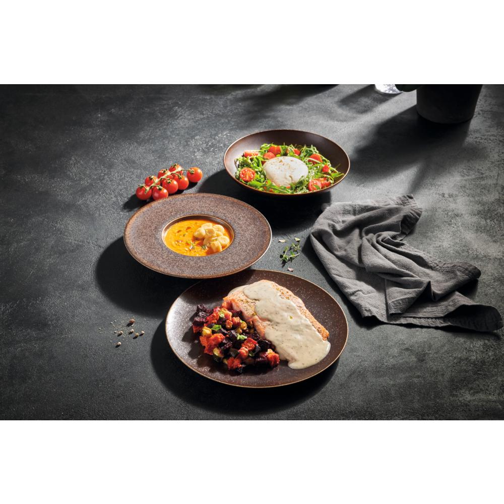 POWERFUL Pastateller - 20 cl - (Ø 25 x 4,5 cm) - Semi-Matt-Look