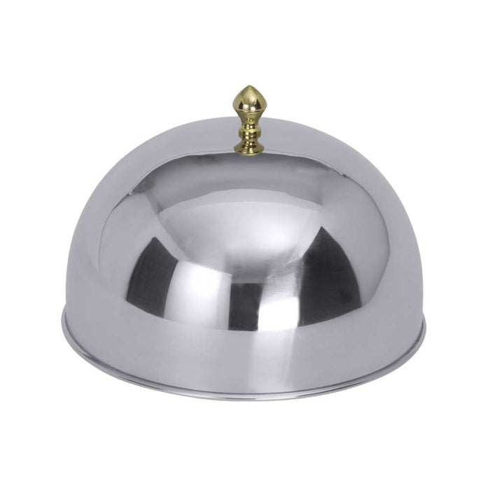 Speiseglocke - CNS 18/10 - Ø 30,1/31,2 x 17 cm - Knopf vergoldet