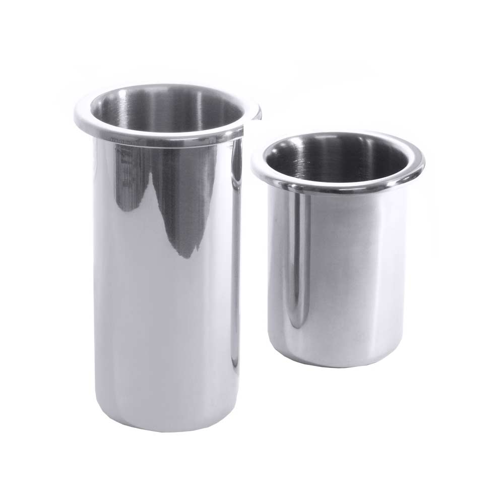 Besteckköcher (ungelocht) - (Ø 7/8,5 x 10 cm) - CNS 18/10