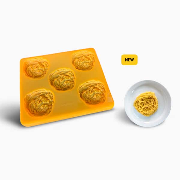 Silikonform mit Deckel "Spaghetti" (5x 55 g)