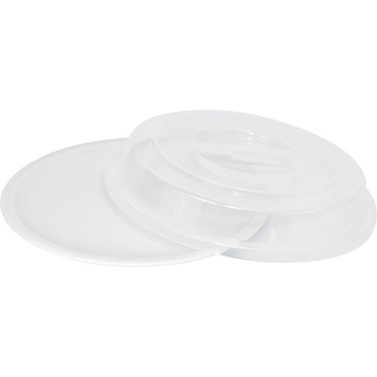 EURO Domdeckel Ø 24 x 4 cm - Transparent (PP)