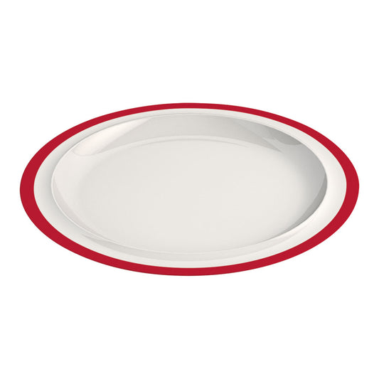MODELL 503 Fahnenteller, Menü- Ø 22,2 cm - Rot (Melamin)