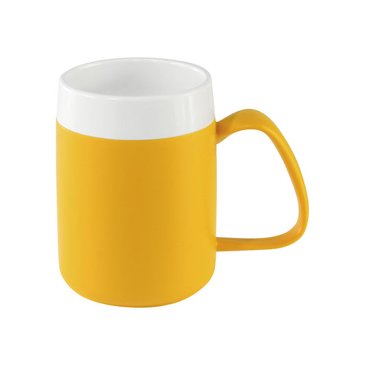 MODELL 207 - THERMO VITAL Henkelbecher 20 cl - Ø 8,1 x 10,9 cm - Gelb-Weiß