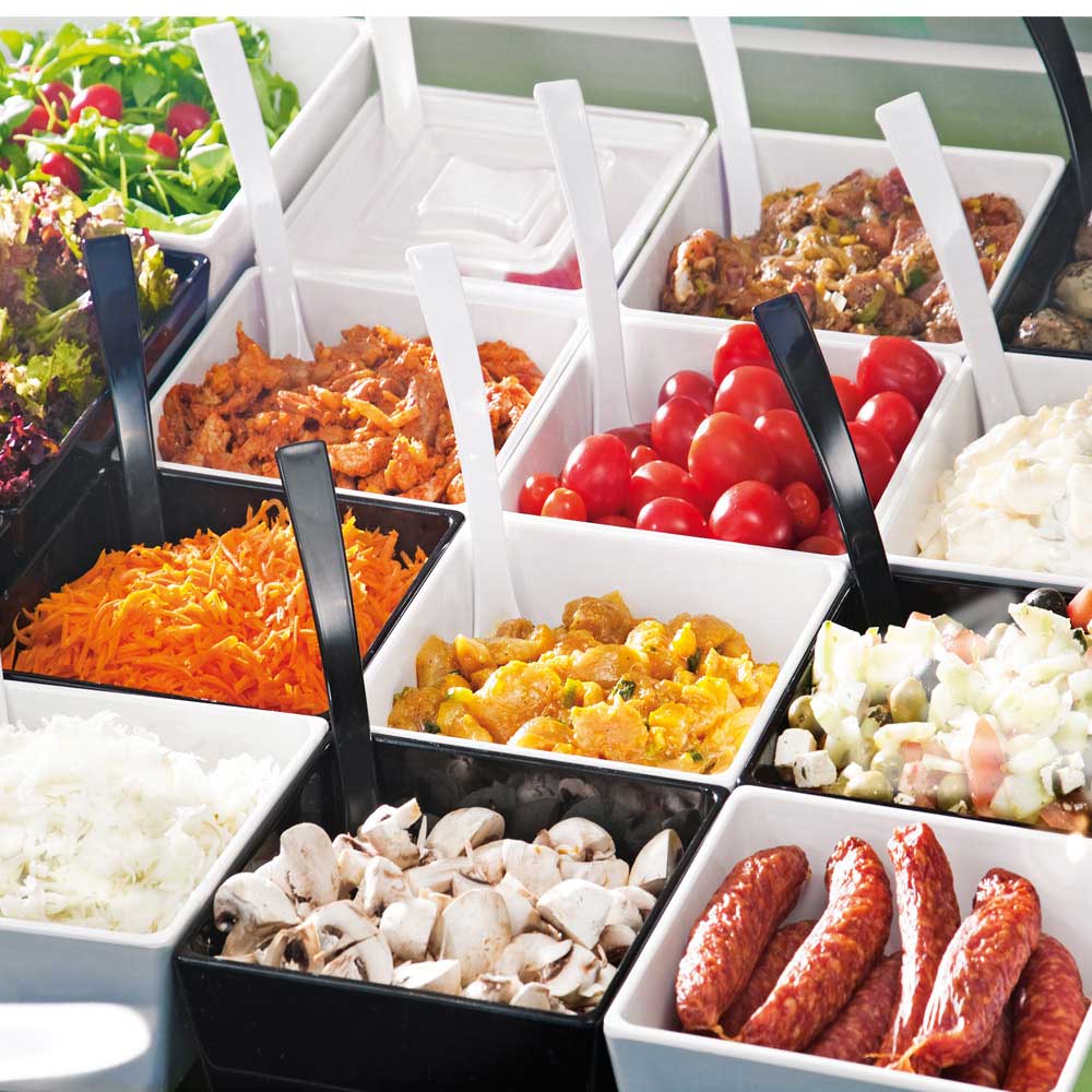 FLOAT Melamin-Schüssel 19,5 x 19,5 x 9,5 cm - (1,9 l) - Weiß