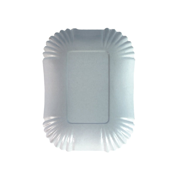 Schalen Pappe "pure" eckig 13 x 17,5 x 3 cm - Weiß (500 Stück)