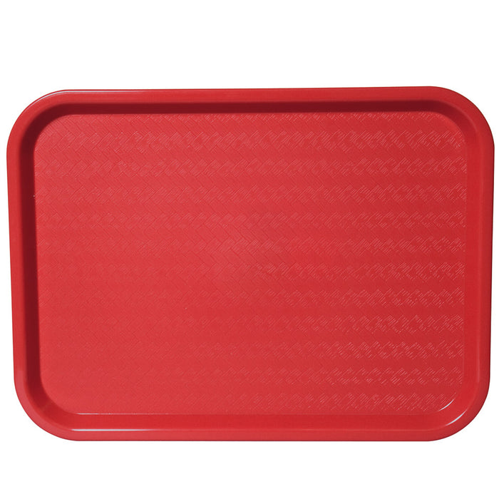 Snack-Tablett 34,5 x 26,5 cm - Rot (PP)