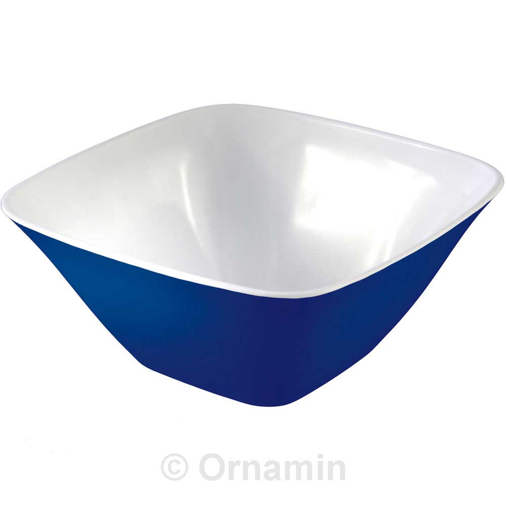 MODELL 642 Schüssel 1,2 l - Blau-Weiß (Melamin)