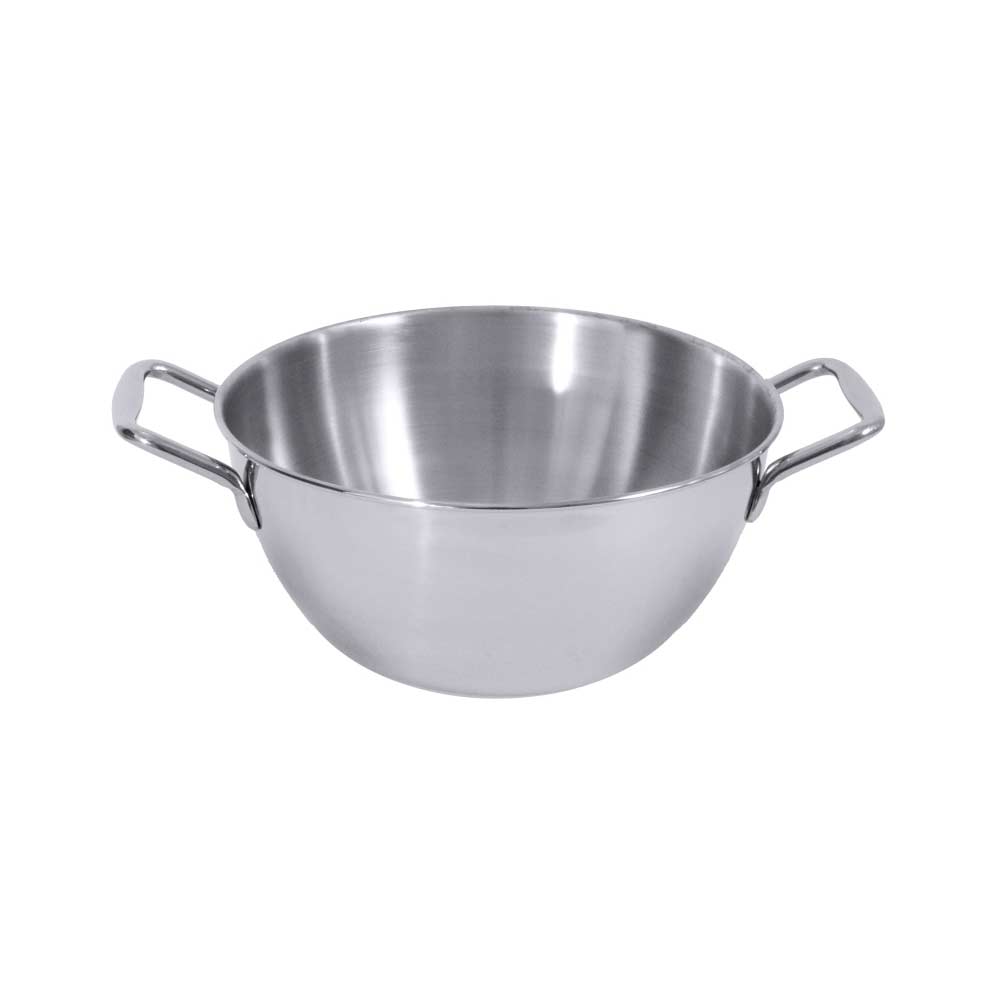 Servierschüssel (2 Griffe) - CNS 18/10 - Ø 18 x 8 cm - Inhalt 1,5 l