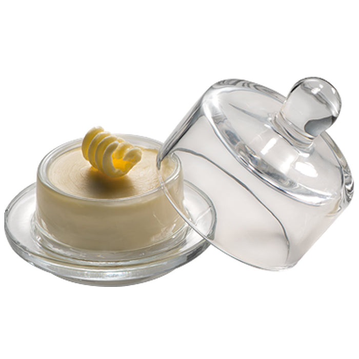 Butterglocke mit Deckel - Ø 9 x 9 cm, Glas