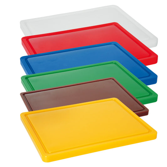 Schneidbrett m. Saftrille, 53 x 32,5 x 1,5 cm - Blau