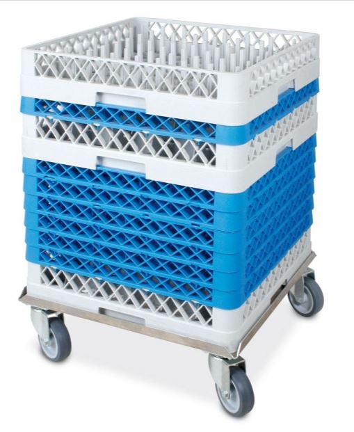 Aluminium-Rolli - für 1x Spülkörbe 50 x 50 cm