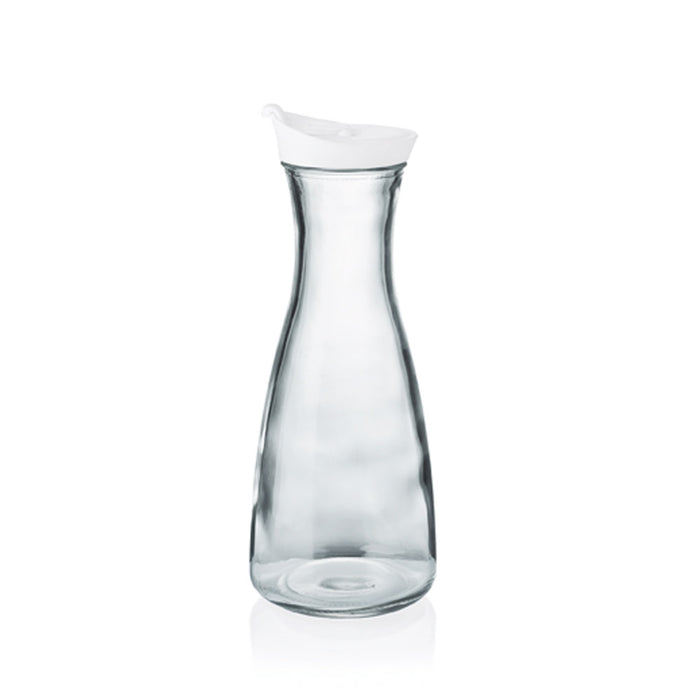 CLEVER Glas-Karaffe 0,9 l - Deckel PP - Weiß