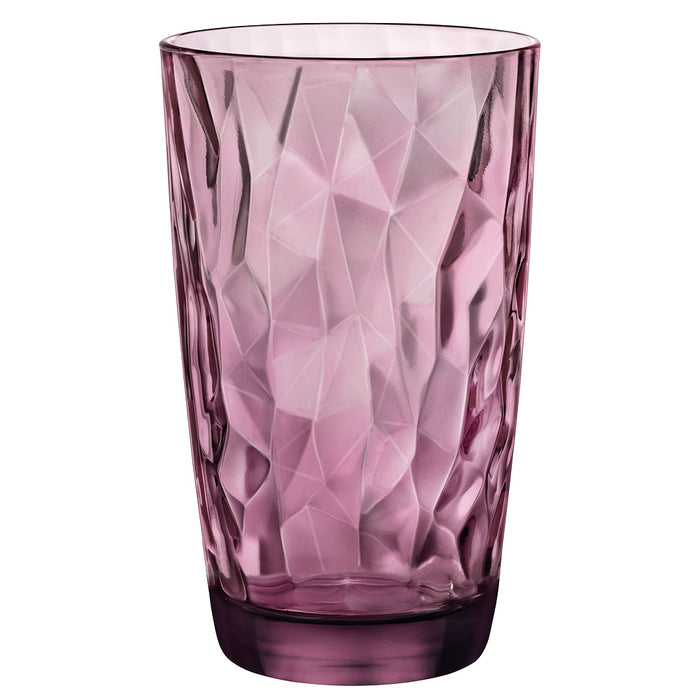 DIAMOND Longdrinkglas 47 cl (Ø 8,52 x 14,35 cm) - Violett