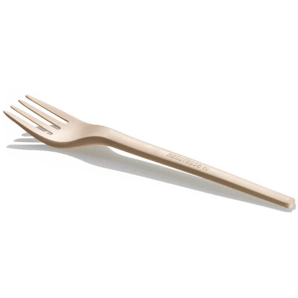 REUSEABLE Gabel 16,8 cm - CPLA - Natur-Weiß (20 x 50 Stück)