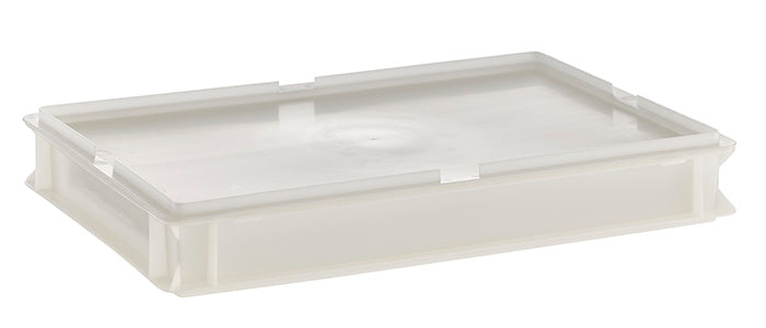 Pizzaballenbehälter HDPE weiß (Größe 60 x 40 x 7,5 cm)