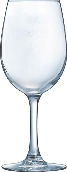 VIN Weinglas 26 cl, Füllstrich 0,1 + 0,2 l