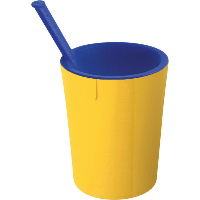 MEDICAL Trinkhilfebecher 20 cl - Ø 73 x 92 mm (PP blau/gelb)