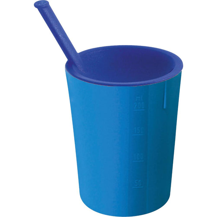 MEDICAL Trinkhilfebecher 20 cl - Ø 73 x 92 mm (PP blau/blau)