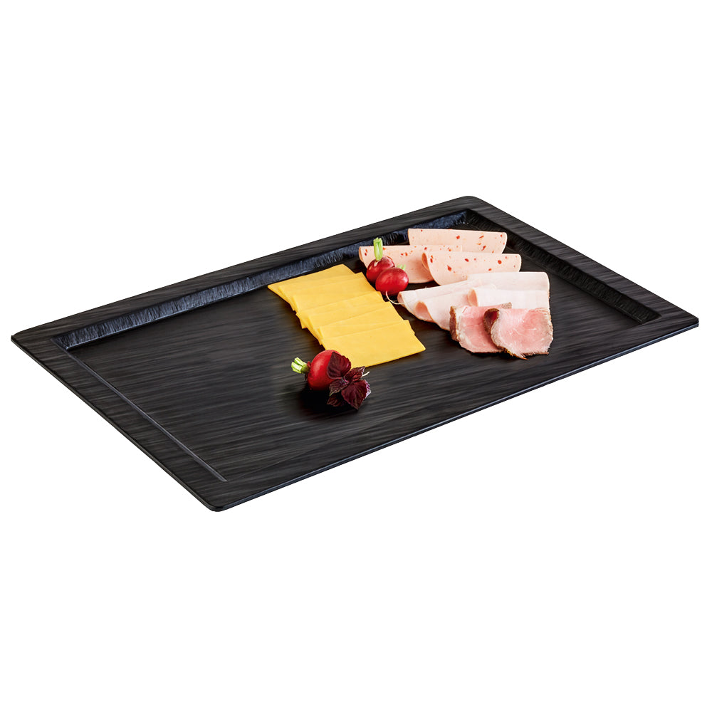 SLATE Tablett GN 1/1 - 53 x 32,5 cm, Melamin - Schieferoptik