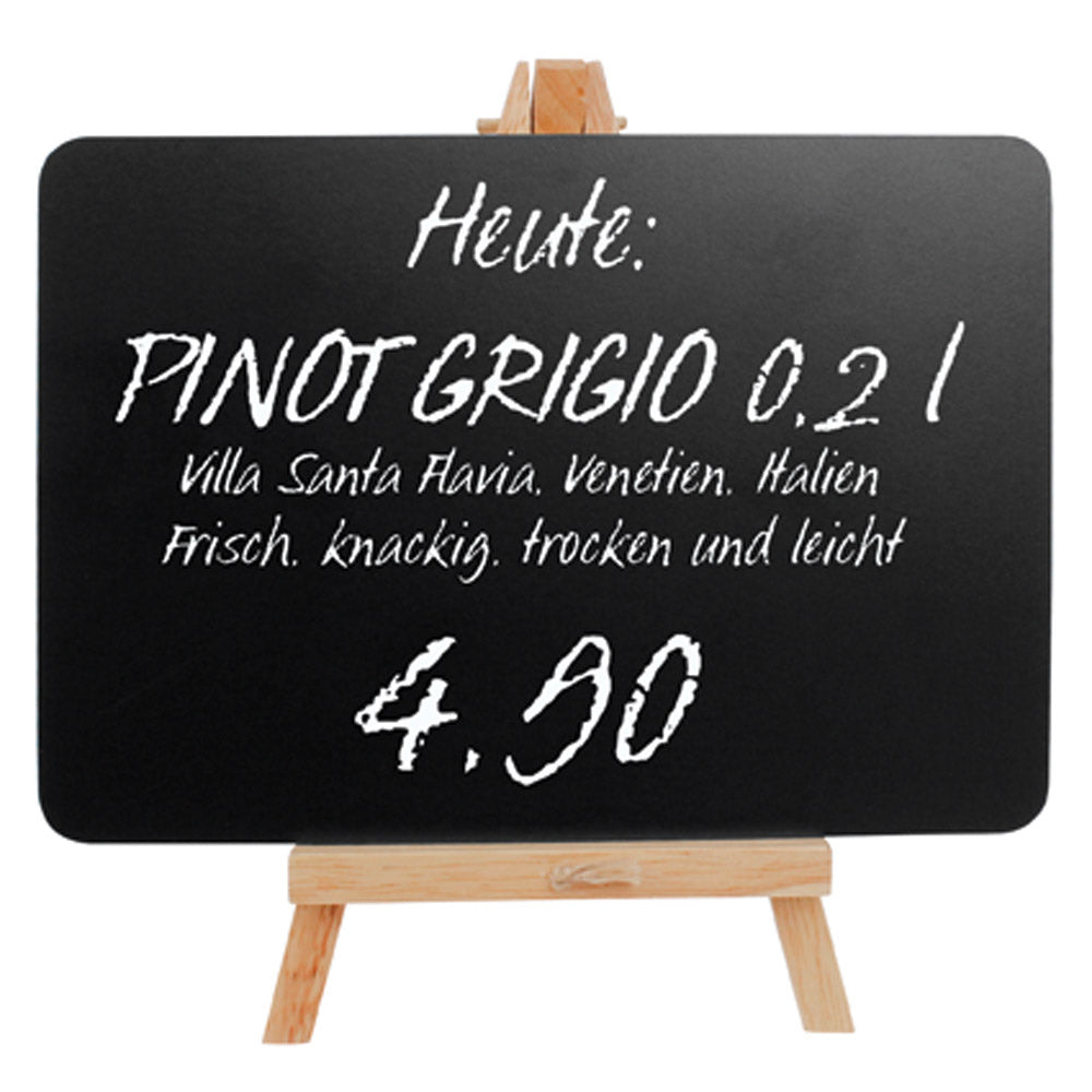 Kreidetafel 14 x 21 cm für Staffelei MINI