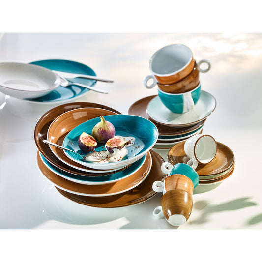 VINTAGE Cappuccino-Untere 14,5 cm - Eierschalen-Beige