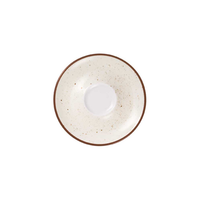 VINTAGE Cappuccino-Untere 14,5 cm - Eierschalen-Beige
